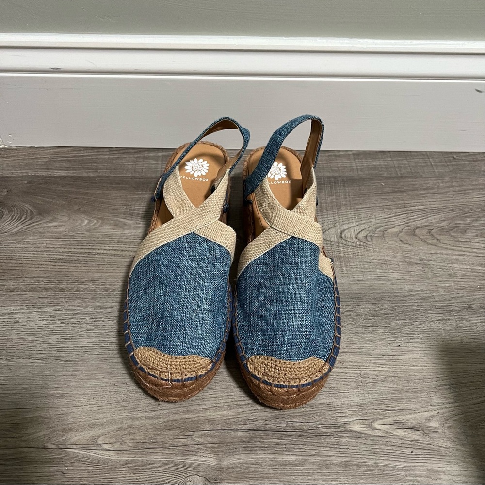 Yellow Box Denim Erica Espadrilles - Picture 4 of 7